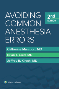 Cover image: Avoiding Common Anesthesia Error 2nd edition 9781451195194