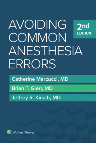 Cover image: Avoiding Common Anesthesia Error 2nd edition 9781451195194
