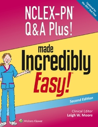 Titelbild: NCLEX-PN Q&A Plus! Made Incredibly Easy! 2nd edition 9781496316721