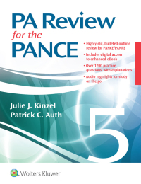 Imagen de portada: PA Review for the PANCE 5th edition 9781496384188