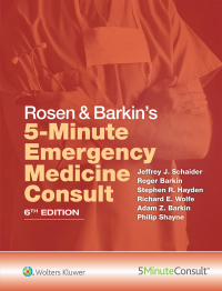 Imagen de portada: Rosen & Barkin's 5-Minute Emergency Medicine Consult 6th edition 9781496392954