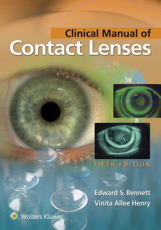 Cover image: Clinical Manual of Contact Lenses 5th edition 9781496397799