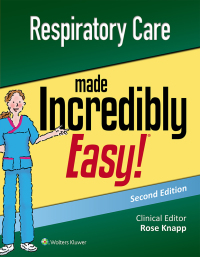 Imagen de portada: Respiratory Care Made Incredibly Easy 2nd edition 9781496397898