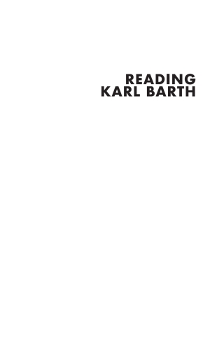 Cover image: Reading Karl Barth 9781498200349
