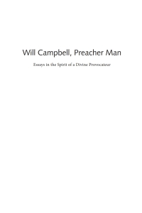 Imagen de portada: Will Campbell, Preacher Man 9781498202732