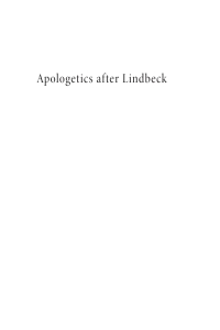 Imagen de portada: Apologetics after Lindbeck 9781498224970