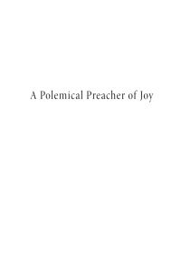 Cover image: A Polemical Preacher of Joy 9781625640642