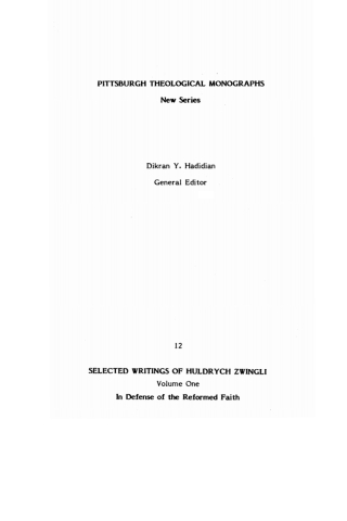 Cover image: The Defense of the Reformed Faith 1st edition 9780915138586