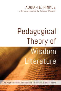 Omslagafbeelding: Pedagogical Theory of Wisdom Literature 9781498228640