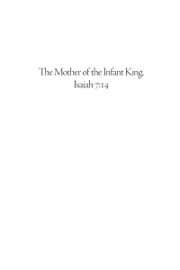 صورة الغلاف: The Mother of the Infant King, Isaiah 7:14 9781498230162