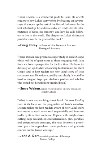 Cover image: Reading Luke 9781498233613