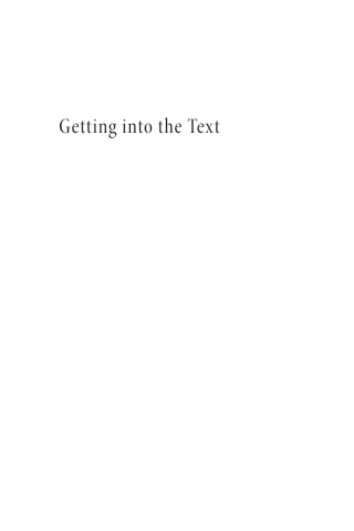 Cover image: Getting into the Text 9781498237598