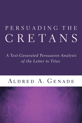 Imagen de portada: Persuading the Cretans 9781608993307