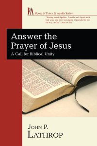 Imagen de portada: Answer the Prayer of Jesus 9781608993925