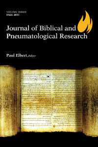 Cover image: Journal of Biblical and Pneumatological Research 9781610976510