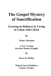 Cover image: The Gospel Mystery of Sanctification 9781597520546