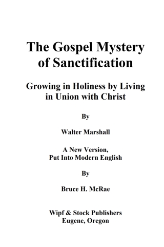 Cover image: The Gospel Mystery of Sanctification 9781597520546