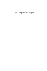 Omslagafbeelding: God’s Empowered People 9781608998593