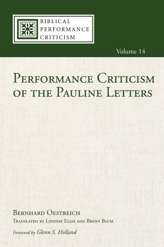 Imagen de portada: Performance Criticism of the Pauline Letters 9781498298315