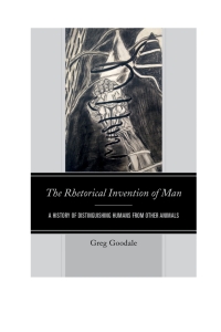 Titelbild: The Rhetorical Invention of Man 9781498509305