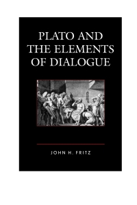 Omslagafbeelding: Plato and the Elements of Dialogue 9781498512046