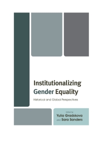 Titelbild: Institutionalizing Gender Equality 9781498516730