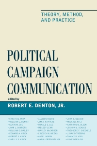 Imagen de portada: Political Campaign Communication 9781498530026