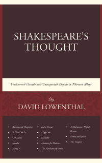 Cover image: Shakespeare’s Thought 9781498537506