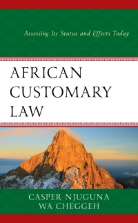 Cover image: African Customary Law 9781498584401