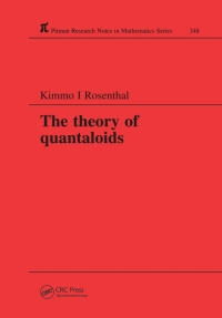 Cover image: The Theory of Quantaloids 1st edition 9780582294400