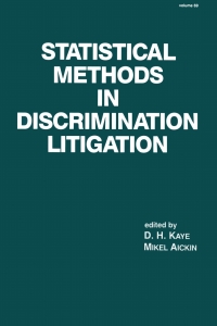 Imagen de portada: Statistical Methods in Discrimination Litigation 1st edition 9780367580322