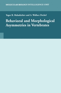 Immagine di copertina: Behavioural and Morphological Asymmetries in Vertebrates 1st edition 9781587061059