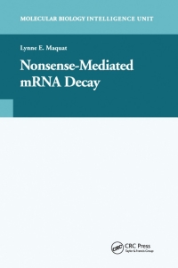 Cover image: Nonsense-Mediated mRNA Decay 1st edition 9781587062964