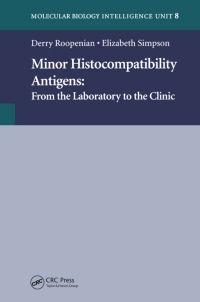 Imagen de portada: Minor Histocompatibility Antigens 1st edition 9781570595998