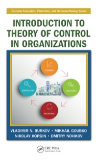 صورة الغلاف: Introduction to Theory of Control in Organizations 1st edition 9781138894266