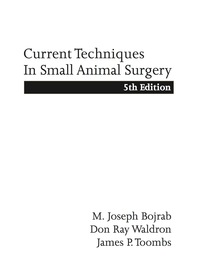 Imagen de portada: Current Techniques in Small Animal Surgery 5th edition 9781591610359