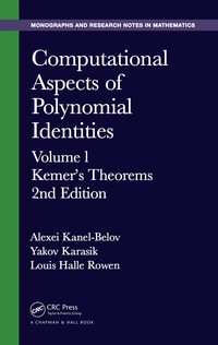 Imagen de portada: Computational Aspects of Polynomial Identities 2nd edition 9780367445805