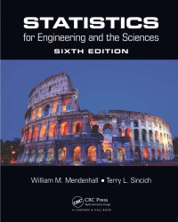 Cover image: Statistics for Engineering and the Sciences 6th edition 9781498728850