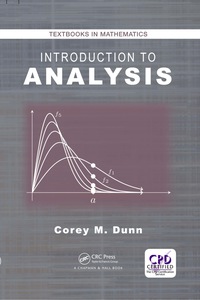 Cover image: Introduction to Analysis 1st edition 9781498732017