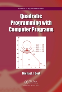 Cover image: Quadratic Programming with Computer Programs 1st edition 9780367424930