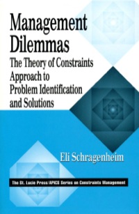 Cover image: Management Dilemmas 1st edition 9781574442229