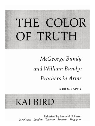Cover image: The Color of Truth 9780684856445