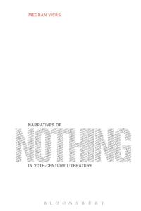 Titelbild: Narratives of Nothing in 20th-Century Literature 1st edition 9781501331961