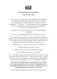 Titelbild: Jawbreaker's 24 Hour Revenge Therapy 1st edition 9781501323096