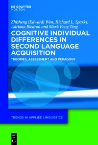 Imagen de portada: Cognitive Individual Differences in Second Language Acquisition 1st edition 9781614516767