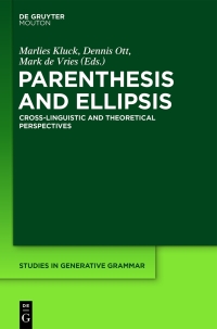 Imagen de portada: Parenthesis and Ellipsis 1st edition 9781614516743