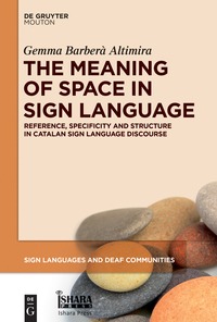 Cover image: The Meaning of Space in Sign Language 1st edition 9781614518662