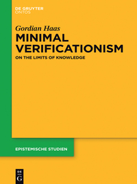 Titelbild: Minimal Verificationism 1st edition 9781501510571