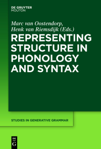 Imagen de portada: Representing Structure in Phonology and Syntax 1st edition 9781501510663