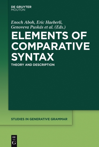 Immagine di copertina: Elements of Comparative Syntax 1st edition 9781501511943